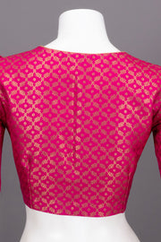 Pink Banarasi Silk Blouse 10073464