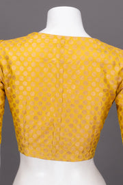 Yellow Banarasi Silk Blouse 10073470