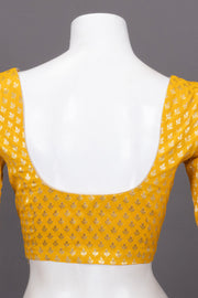 Yellow Banarasi Silk Blouse 10073471