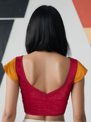 MultiColour Handcrafted Solid Cotton Blouse 10073706