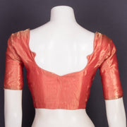 Pink Banarasi Tissue Silk Blouse 10075954