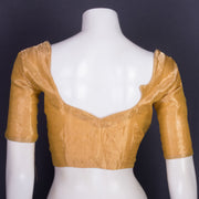 Gold Banarasi Tissue Silk Blouse 10075957
