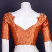 Orange Banarasi Tissue Silk Blouse 10075960