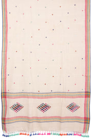 Off - White Bhujodi Kala Cotton Dupatta 10070527 - Avishya