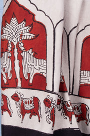 Cream Vanaspathi Modal Silk Cotton Stole 10075283