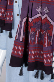 Lavender Vanaspathi Modal Silk Cotton Stole 10075287