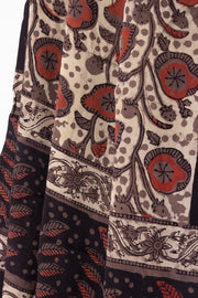 Beige Vanaspathi Modal Silk Cotton Stole 10075289