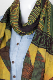 Green Vanaspathi Modal Silk Cotton Stole 10075291