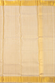 Butterscotch Beige Kanjivaram Silk 8 x 4 Dhoti With Gold Zari Border And With Shirt Material 10063276