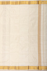 Golden Nude Kanjivaram Silk 9 x 5 Dhoti With Gold Zari Border 10076407