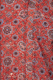 Red Full Sleeve Ajrakh Printed Cotton Mens Shirt 10071158