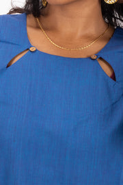 Blue Handcrafted Stripes Kurtas 10074352