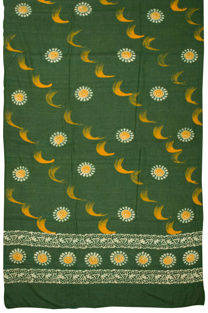 Yellow Batik Cotton 3-Piece Salwar Suit Material  - Avishya