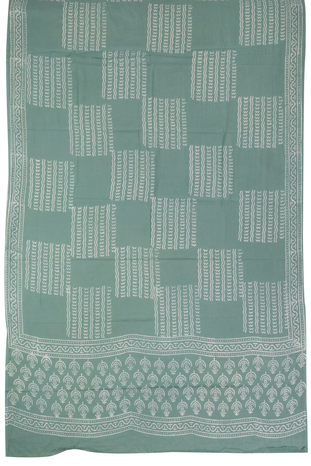 Green 3-Piece Mulmul Cotton Salwar Suit Material 10068603 - Avishya