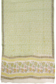 White 3-Piece Mulmul Cotton Salwar Suit Material With Kota Dupatta 10070102