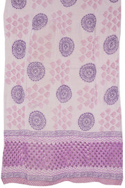 Lavender 3-Piece Mulmul Cotton Salwar Suit