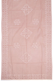 Light brown Solid Style Cutwork Applique Embroidered Cotton 3 Piece Salwar Suit Material 10070146