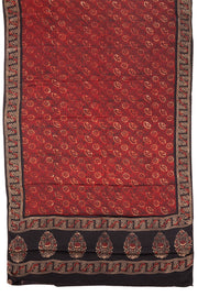 Black Vanaspathi Printed 2-Piece Modal Silk Salwar Suit Material