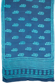 Blue Vanaspathi Printed 2-Piece Modal Silk Salwar Suit Material