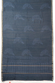 Green Handblock Printed Silk Cotton 3 Piece Salwar Suit Material 10072934