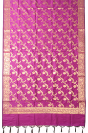 Purple Banarasi Silk 3 Piece Salwar Suit Material 10073034