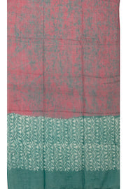 Green Batik Printed 3-Piece Salwar Suit Material 10076000