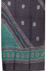 Green Batik Printed 3-Piece Salwar Suit Material 10075999