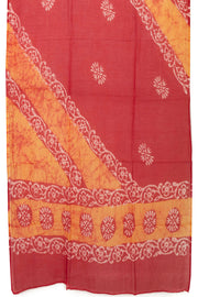 Brown Batik Printed 3-Piece Salwar Suit Material  10075997