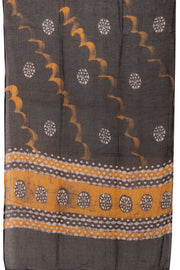 Yellow Batik Printed 3-Piece Salwar Suit Material 10075996