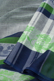 Grey Handloom Dhaniakhali Cotton Saree 10062580