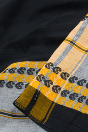 Grey Handloom Dhaniakhali Cotton Saree 10062585