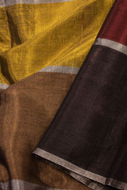 Multicolour Handwoven Chanderi Saree 10075514