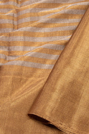 Brown Handwoven Chanderi Saree 10075515