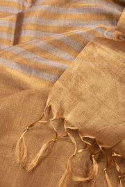 Brown Handwoven Chanderi Saree 10075515