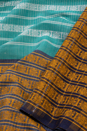 Blue Handloom Dhaniakhali Cotton Saree