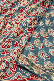 Blue Ethnic Printed Stone Work Modal Silk Saree 10073735