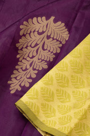 Purple Banarasi Vegan Silk Saree 10074000