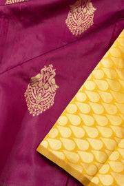 Purple Banarasi Vegan Silk Saree 10074001