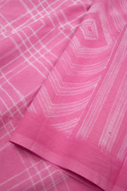 Pink Shibori Dyed Mulmul Cotton Saree  10074092