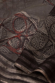 Judge Grey Jahota Print Kota Cotton Saree 10074193