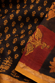 Black Bagh Printed Silk Cotton Saree 10074203