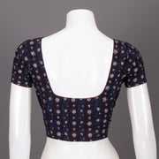 Marron Hand Block Jahota Printed Cotton Blouse 10074485