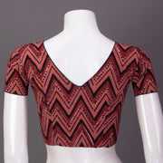 Pink Hand Block Jahota Printed Cotton Blouse 10074491