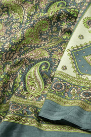 Green Kashmiri Printed Silk Saree 10075985