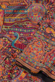 Black Handloom Kashmir Kani Silk Saree 10076301