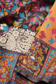 Black Kashmiri Kani Light Silk Saree 10076302