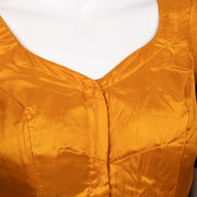 Burnt Amber Yellow Kanjivaram Soft Silk Blouse 10076612