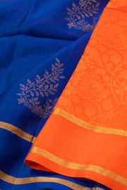 Ocean Royale Blue Handloom Kanjivaram Soft Silk Saree 10076791