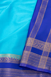 Blue Semi Mysore Crepe Silk Saree 10077794