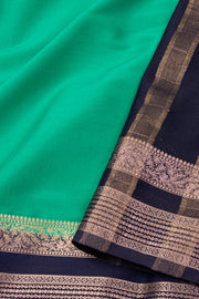 Green Semi Mysore Crepe Silk Saree 10077795